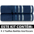 Jogo De Toalhas Banhão Gigante 2 Peças Fios Penteados Lumina