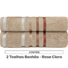 Jogo De Toalhas Banhão Gigante 2 Peças Fios Penteados Lumina