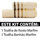 Jogo De Toalhas Banhão Gigante + Rosto Karsten Lumina 2 Peças