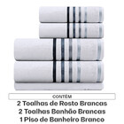 Jogo De Toalhas Banhão Gigante Karsten Lumina 5 Peças 100 Alg