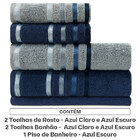 Jogo De Toalhas Banhão Gigante Karsten Lumina 5 Peças 100 Alg