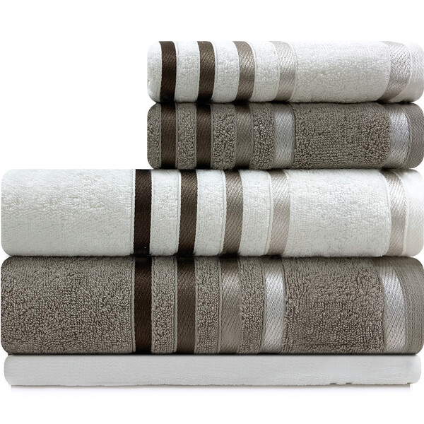 Jogo De Toalhas Banhão Gigante Karsten Lumina 5 Peças 100 Alg