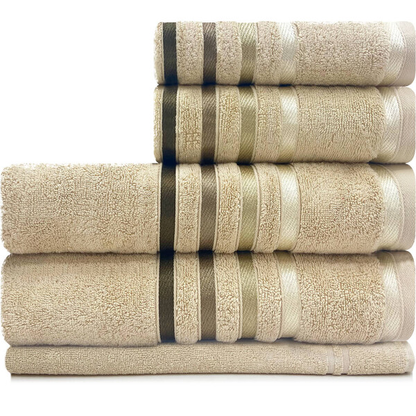 Jogo De Toalhas Banhão Gigante Karsten Lumina 5 Peças - Fio P