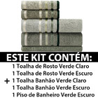 Jogo De Toalhas Banhão Gigante Karsten Lumina 5 Peças - Fio P