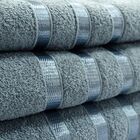 Jogo De Toalhas Banho E Rosto 2 Peças Azul 100% Algodão Flore