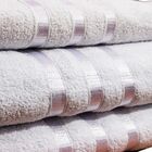 Jogo De Toalhas Banho E Rosto 2 Peças Branca 100% Algodão Flo