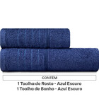 Jogo De Toalhas Banho E Rosto Algodão 2 Peças Bressan Karsten