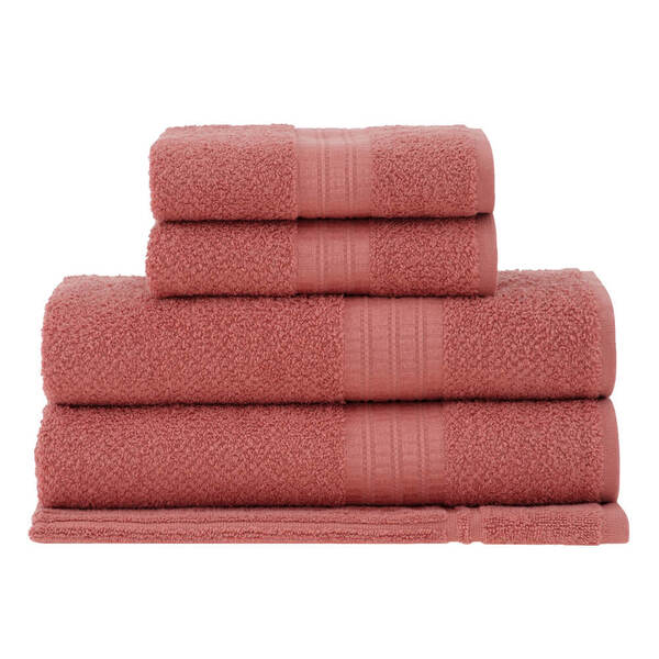 Jogo De Toalhas Banho Gigante Frape Goiaba 5peças Buddemeyer