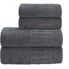 Jogo De Toalhas Budd 4 Peças De Banho E Rosto Felpudo Grande