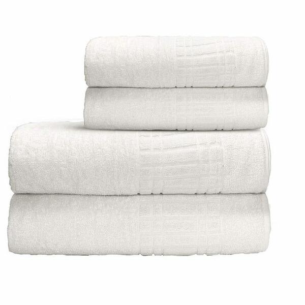 Jogo De Toalhas Budd 4 Peças De Banho E Rosto Felpudo Grande