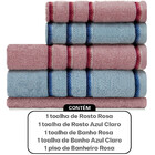 Jogo De Toalhas Classic 5 Peças Banhão + Rosto Algodão Emcomp