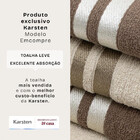 Jogo De Toalhas De Algodão 4 Peças Banho E Rosto Karsten - Em