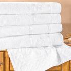 Jogo De Toalhas De Banho Bordado Florença 5 Peças Branco