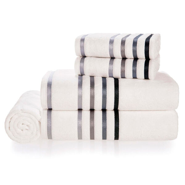 Jogo De Toalhas De Banho Gigante 5 Peças Fio Penteado Lumina