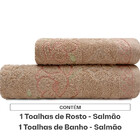 Jogo De Toalhas De Banho Karsten 100 Algodão 2 Peças Yuna