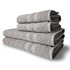 Jogo De Toalhas Lisboa 4 Pçs - 2 Banho E 2 Rosto 430g/m² 100%