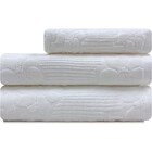 Jogo De Toalhas Lollipop Em Algodão Aveludada 3pçs Banho E Ro