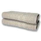 Jogo De Toalhas Luxo 4 Pçs Lisboa 2 Banho 2 Rosto Bege