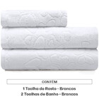 Jogo De Toalhas Romance Banho E Rosto 100 Algodão Aveludada D