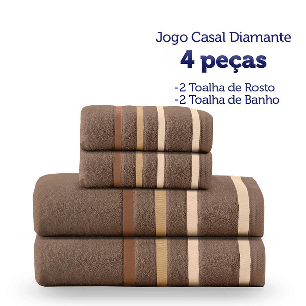 Jogo De Toalhas Teka Lumiere 4 Peças 2 Banho E 2  Rosto Cor C