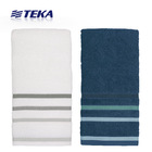 Jogo De Toalhas Teka Lumiere 5 Peças 2 Banho E 2 Rosto Azul R