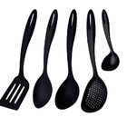 Jogo De Utensílios Cinco Peças Ability Em Nylon Preto Tramont