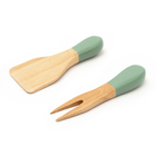 Jogo De Utensílios Para Queijo De Bambu 2pcs Preto - Oikos Ve