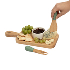 Jogo De Utensílios Para Queijo De Bambu 2pcs Preto - Oikos Ve