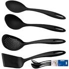 Jogo De Utensílios Tramontina Ability Em Nylon Preto 4 Peças