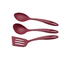 Jogo de Utensílios Tramontina Ability em Nylon Vermelho 3 Peças