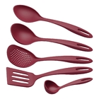 Jogo de Utensílios Tramontina Ability em Nylon Vermelho 5 Peças