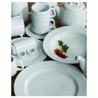 Jogo De Xícara Café Com Pires 30 Peças Cilíndrica Branca Porc