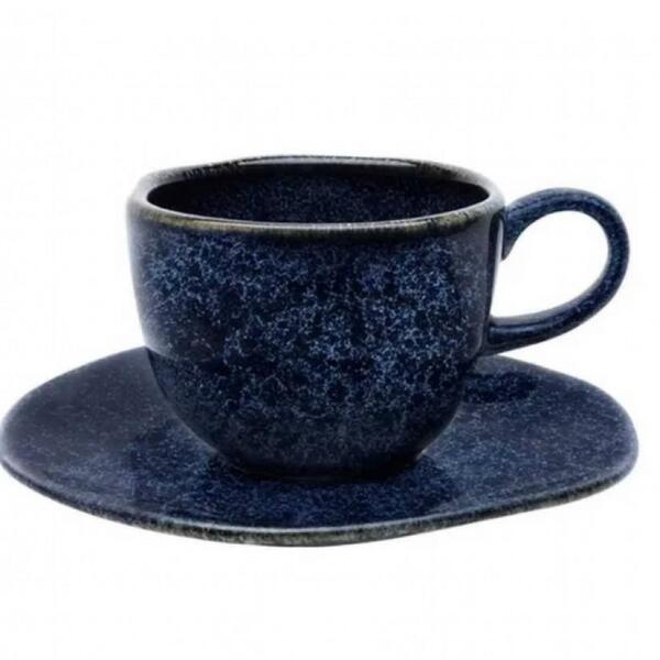 Jogo De Xícara De Chá Com Pires 12 Peças Ryo Safira - Oxford