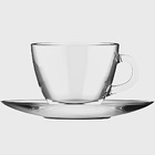 Jogo De Xícara De Chá E Café Em Vidro De 230 Ml - Conjunto 12