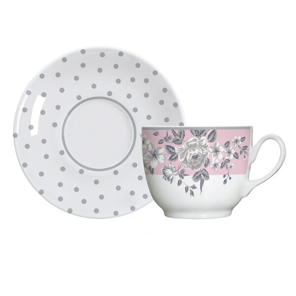 Jogo De Xícaras 75ml De Porcelana Germer Paris Para Café Com