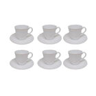 Jogo De Xicaras Café Em Porcelana Noritake Cher Blanc 6 Peças