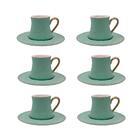 Jogo De Xícaras Café L'hermitage Galet New Bone China 80ml 6