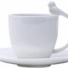 Jogo De Xicaras De Cafe E Pires Porcelana Birds 85ml - Wolff