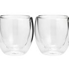 Jogo De Xícaras De Café Parede Vidro Duplo 70ml 2 Peças Lyor