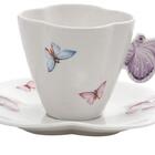 Jogo De Xícaras De Chá 6 Peças Borboleta Porcelana Wolff