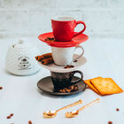 Jogo De Xícaras De Chá Em Porcelana 220ml 6 Peças Coloridas