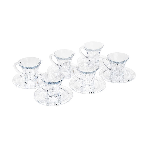 Jogo De Xícaras Para Café Em Cristal Lyor Diamond 6 Peças 105