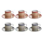 Jogo De Xícaras Para Café Em Porcelana Dynasty Coffe Time 6 P