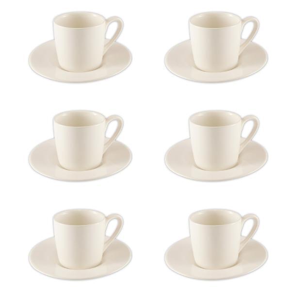 Jogo De Xícaras Para Café Em Porcelana Hauskraft 6 Peças 90ml