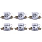 Jogo De Xícaras Para Café Em Porcelana Hauskraft Espresso 6 P