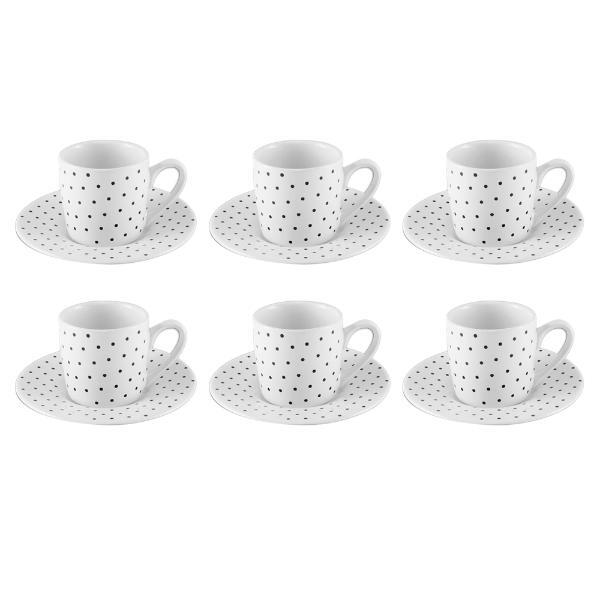 Jogo De Xícaras Para Café Em Porcelana Hauskraft Petit 6 Peça