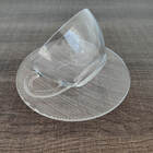 Jogo De Xícaras Para Chá Com Pires 240ml Diamante 6 Peças - D