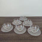 Jogo De Xícaras Para Chá Com Pires 240ml Diamante 6 Peças - D