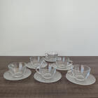 Jogo De Xícaras Para Chá Com Pires 240ml Diamante 6 Peças - D