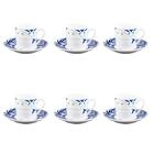 Jogo De Xícaras Para Chá Wolff Allegro 6 Peças 220ml